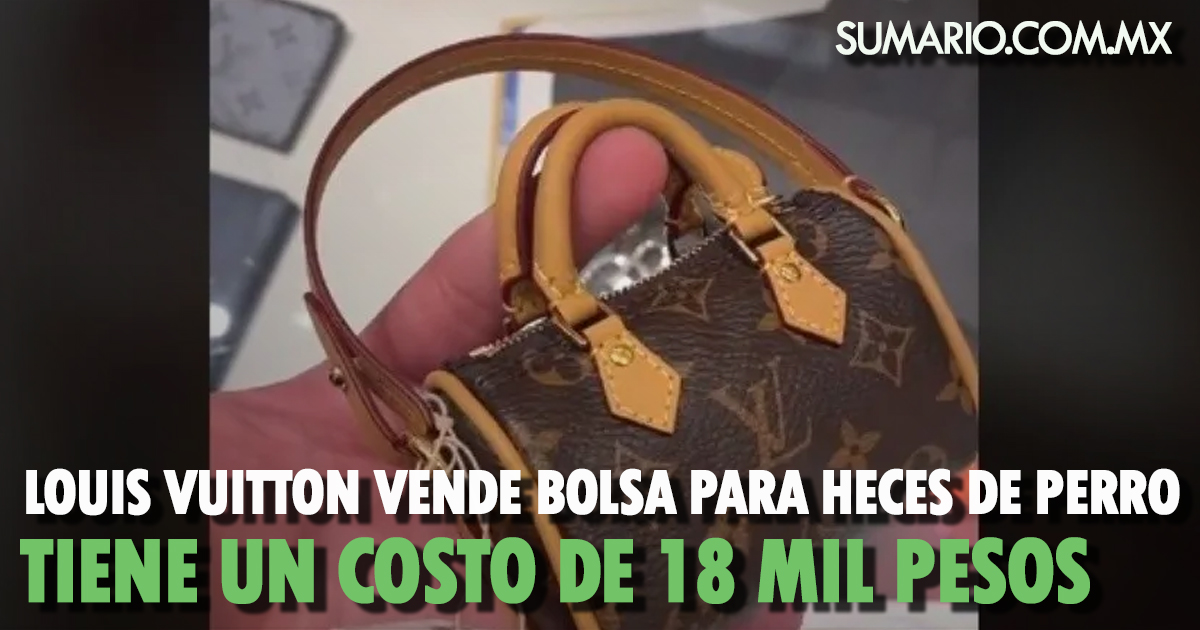 Louis Vuitton vende bolsa para heces de perro en 18 mil pesos